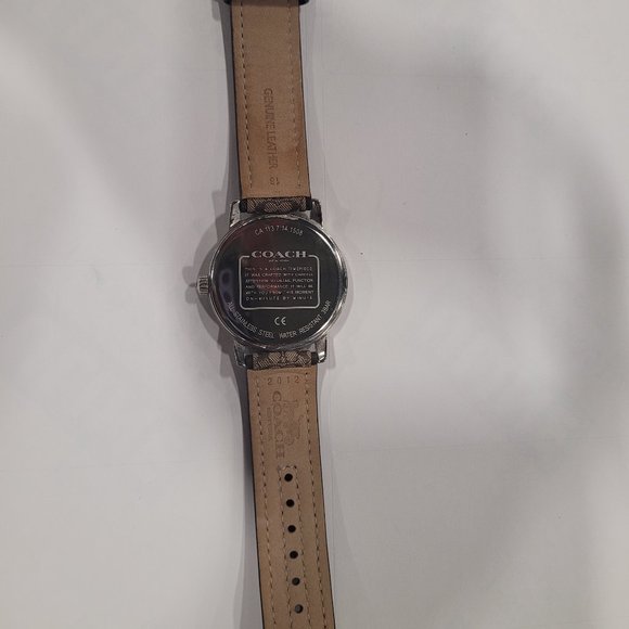 Coach Grand Watch With 28mm Pink Coach Signature Face & Coach Signature Band - Picture 1 of 2